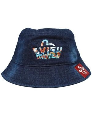 Evisu X Moose Knuckles Embroidered Bucket Hat - Blue