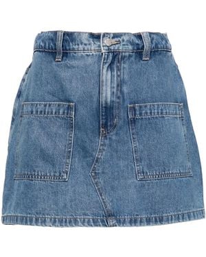 Izzue Pantalones Vaqueros Cortos Con Parche Del Logo - Azul