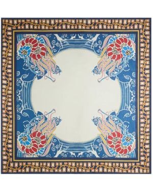 La DoubleJ Pareo Mit Blumen-Print - Blau