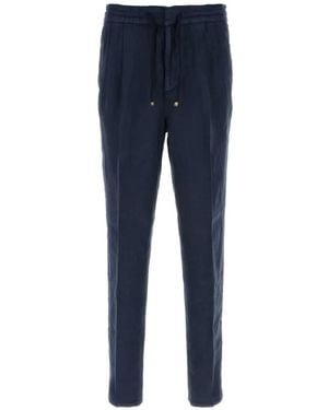 Brunello Cucinelli Drawstring Trousers - Blue