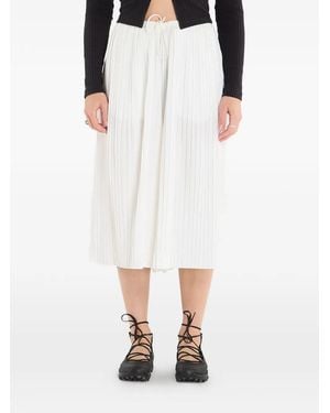 Nike Pleated Drawstring Trousers - White