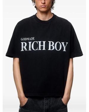 GODMADE Cotton T-Shirt - Black