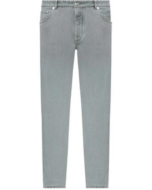 Brunello Cucinelli Jeans Dritti - Grigio