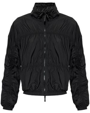 Emporio Armani Geraffte Jacke - Schwarz