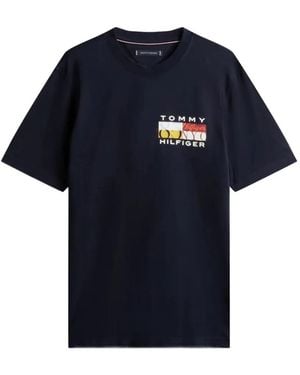 Tommy Hilfiger Graphic-Print T-Shirt - Blue