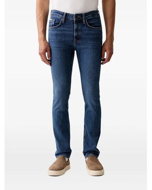 Marc O' Polo Logo-Patch Slim-Fit Jeans - Blue