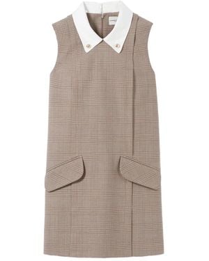 Claudie Pierlot Mini Checked Dress - Natural