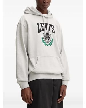 Levi's Hoodie À Motif Monogrammé - Gray