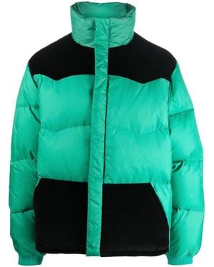 Marni Color-Block Down Jacket - Green
