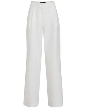 Toccin Solara Pleated Wide Leg Pants - White