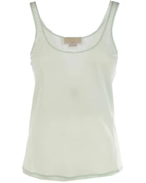 Genny Scoop-Neck Tank Top - Green