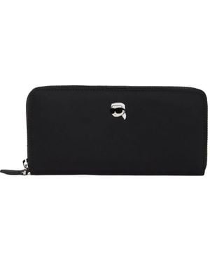 Karl Lagerfeld Cartera Ikon con cremallera - Negro