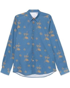 Paul Smith Camicia Con Stampa - Blu