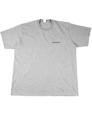 Supreme Nyc Logo-Print T-Shirt - Grey