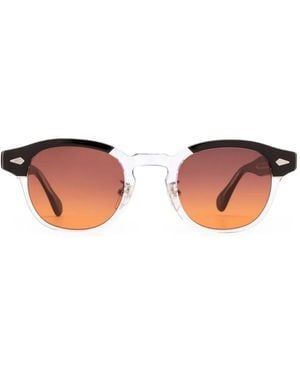 Moscot Lemtosh Round-Frame Sunglasses - White
