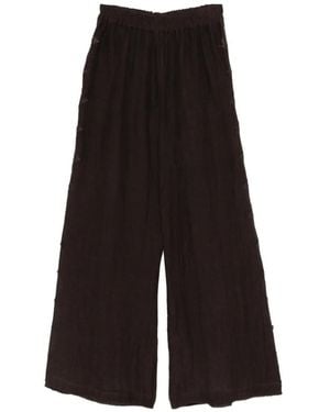 Maurizio Braschi Wide-Leg Trousers - Black