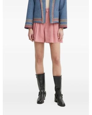 DRYKORN Pleated-Front Shorts - Pink