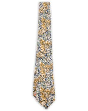 Paul Smith Floral-Pattern Tie - White