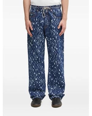 Aries Printed Jeans - Blue