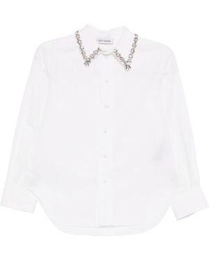Dice Kayek Crystal-Embellished Shirt - White