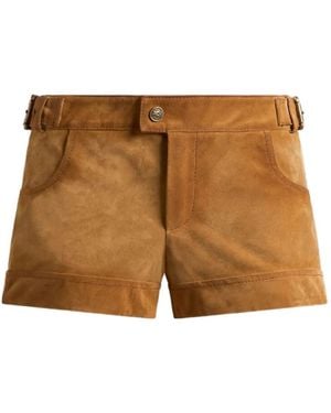 Etro Suede Shorts - Brown