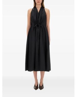 Aspesi Halterneck Poplin Dress - Black