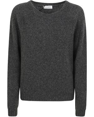 Roberto Collina Fine-Knit Raglan-Sleeve Sweater - Black