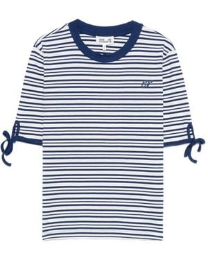 Baum und Pferdgarten Janet Striped Tie-Sleeve Top - Blue