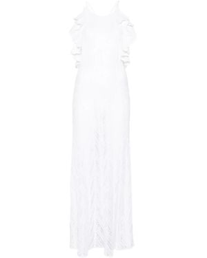 Antonino Valenti Guinea Ruffled Maxi Dress - White