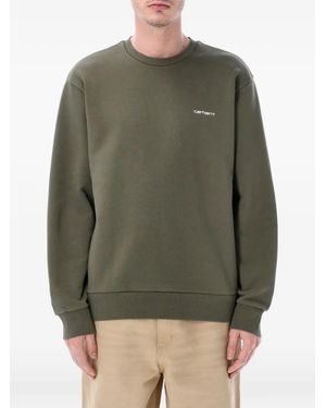 Carhartt Logo-Print Jumper - Green