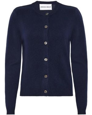 EMERSON RENALDI Cardigan Mit Rundem Ausschnitt - Blau