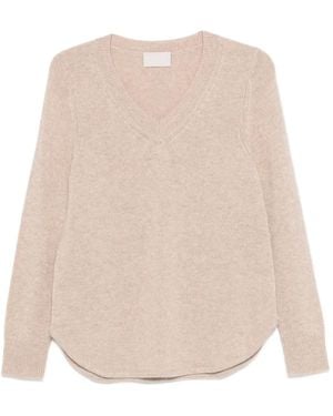 Hemisphere Pullover Mit V-Ausschnitt - Natur