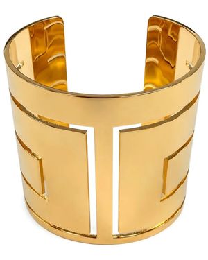 Elisabetta Franchi Bracciale Rigido Rigid Con Cut-Out - Metallizzato