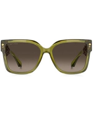 Etro Square-Frame Paisley-Patterned Sunglasses - Grey