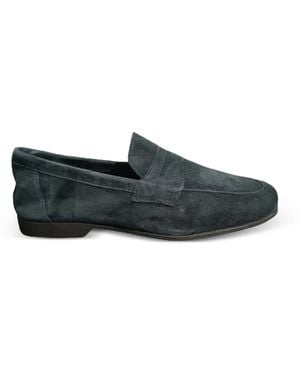 Antica Cuoieria Suede Loafers - Blue