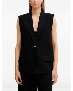 ViCOLO Single-Breasted Waistcoat - Black