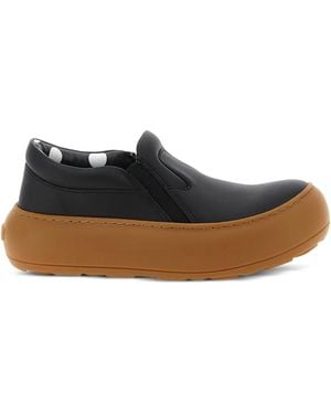 Moschino Ollie Slip-On Trainers - Brown