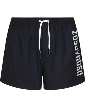 DSquared² Badeshorts Mit Stretchbund - Schwarz