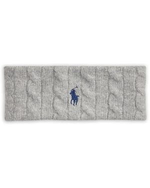 Polo Ralph Lauren Cable-Knit Head Band - Grey