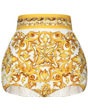 Dolce & Gabbana マジョリカ ショートパンツ - メタリック