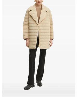 BOSS Quilted Belted Jacket - Natural