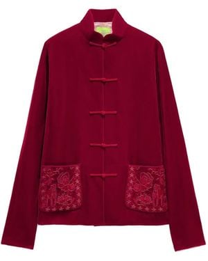 Shanghai Tang Embroidered Pocket Tang Jacket