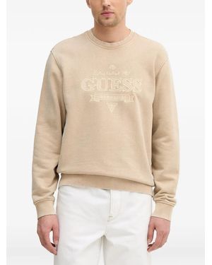 Guess Embroidered Sweatshirt - Natural
