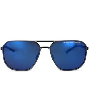 Porsche Design Square Frame Sunglasses - Blue