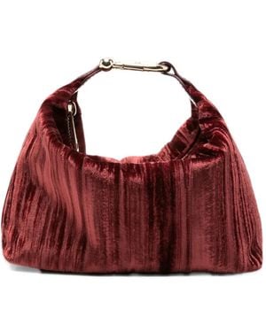 Furla Tonie Crinkled-Effect Tote Bag - Red