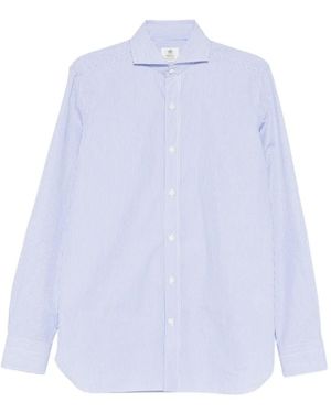 Luigi Borrelli Napoli Striped Buttoned Shirt - White