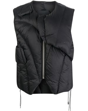 HELIOT EMIL Gilet Imbottito Con Stampa - Nero