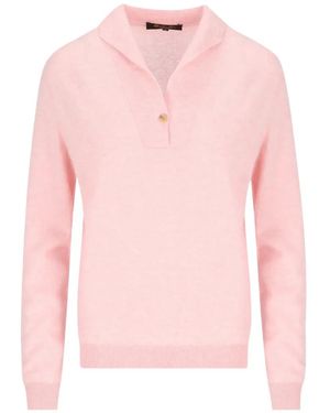 Loro Piana Pull Sergio À Col Polo - Rose
