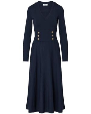 Liu Jo Knit Midi Dress - Blue
