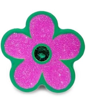 Dans Les Rues Mama Ring Met Bloem - Roze